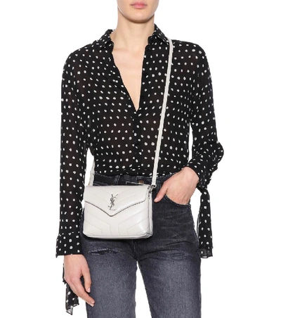 Shop Saint Laurent Toy Loulou Leather Shoulder Bag In Female