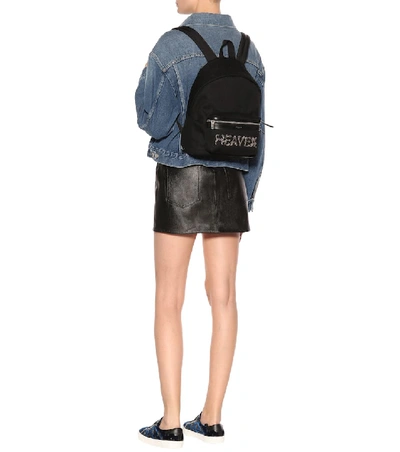 Shop Saint Laurent City Mini Backpack In Black