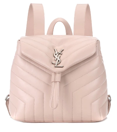 Shop Saint Laurent Small Loulou Monogram Backpack In Pink