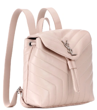 Shop Saint Laurent Small Loulou Monogram Backpack In Pink