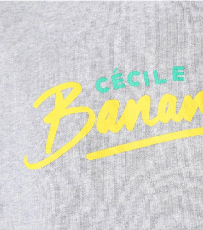 Shop Etre Cecile Banana Cotton Sweatshirt In Grey