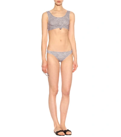 Shop Beth Richards Naomi Bikini Bottoms In Grey