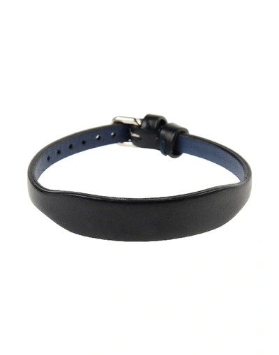 Shop Acne Studios Bracelet In Dark Blue