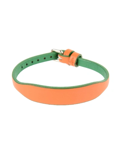 Shop Acne Studios Bracelet In Orange