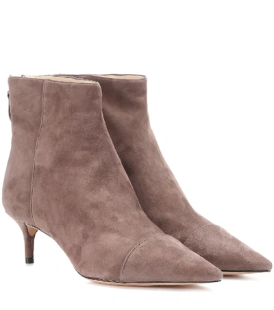 Shop Alexandre Birman Exclusive To Mytheresa.com - Kittie Suede Ankle Boots In Brown