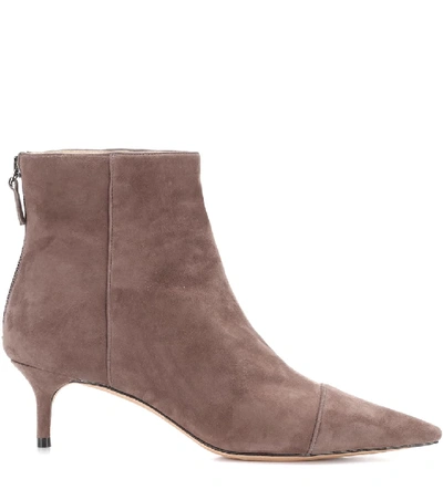 Shop Alexandre Birman Exclusive To Mytheresa.com - Kittie Suede Ankle Boots In Brown