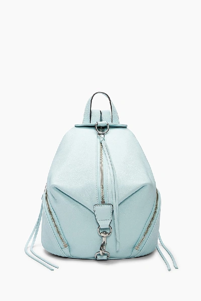 Shop Rebecca Minkoff Medium Julian Backpack In Aquamarine