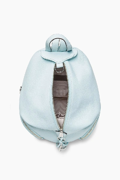 Shop Rebecca Minkoff Medium Julian Backpack In Aquamarine