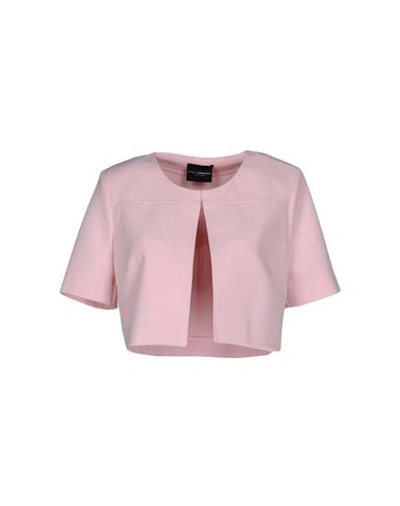 Shop Atos Lombardini Woman Blazer Pink Size 10 Polyester, Elastane