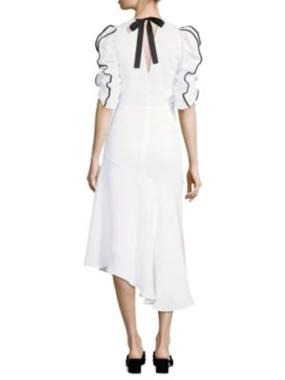 Shop Prose & Poetry Shirley Tie Back Asymmetrical Dress In White