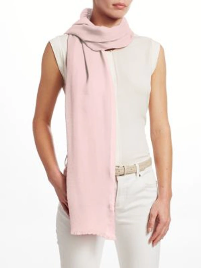 Shop Loro Piana Silk & Cashmere Stole In Comfit Baby Pink