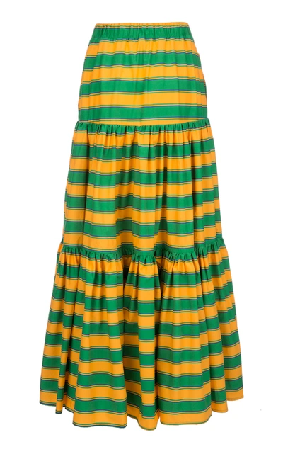 Shop La Doublej Big Maxi Skirt In Stripe