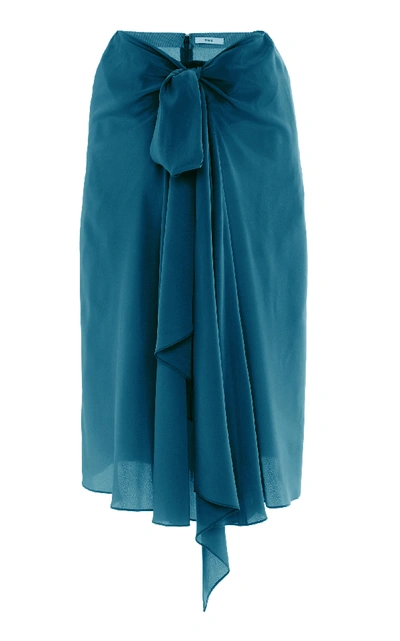 Shop Tome Bow Skirt In Blue