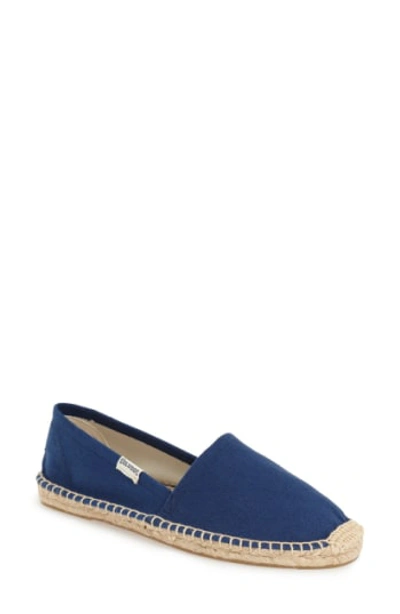 Shop Soludos 'original Dali' Espadrille Slip-on In Navy Canvas