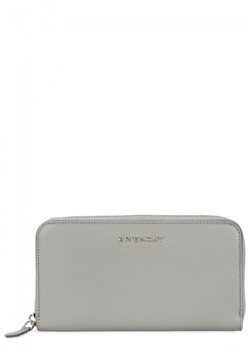 Givenchy Pandora Sugar Leather Continental Wallet In Grey | ModeSens