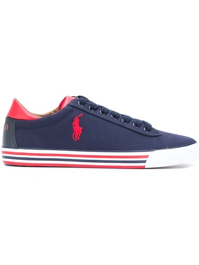 Polo Ralph Lauren Men's Shoes Trainers Sneakers Harvey In Blue | ModeSens