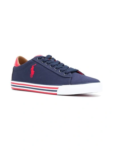 Polo Ralph Lauren Men's Shoes Trainers Sneakers Harvey In Blue | ModeSens