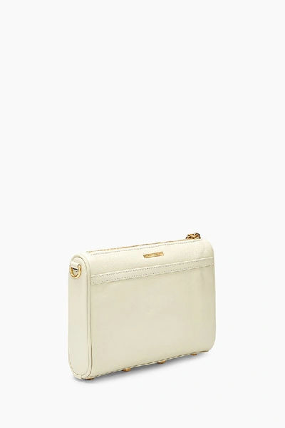 Shop Rebecca Minkoff Alabaster & Gold Mini M.a.c. Crossbody Bag |