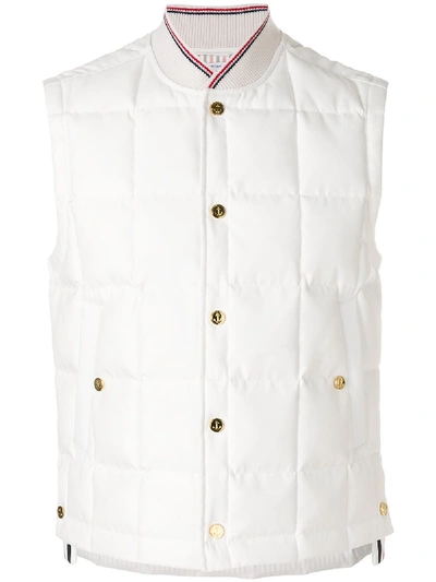 Shop Thom Browne Quilted Baseball Jacket