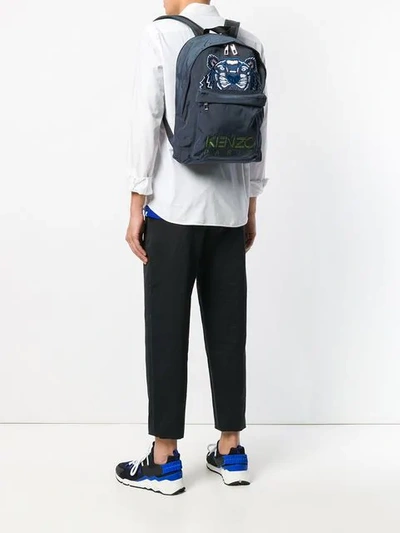 Shop Kenzo Tiger Backpack - Green
