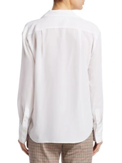 Shop Frame Women's Pocket Silk Button-down In White