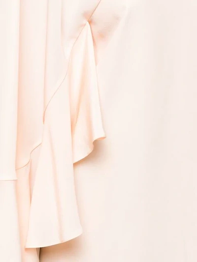 Shop Chloé Ruffle Sleeved Blouse In Pink