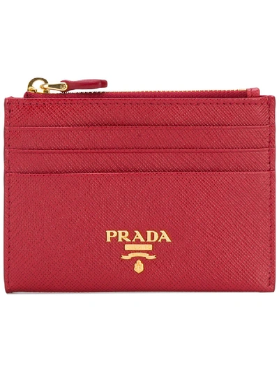 Shop Prada Logo Card Holder