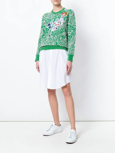 Shop Kenzo Floral Patterned Sweater