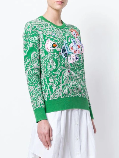 Shop Kenzo Floral Patterned Sweater