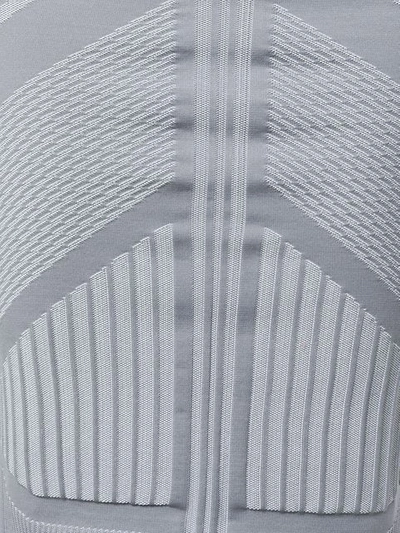 Shop Prada Embroidered Pattern Skirt In Grey