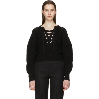 Shop Isabel Marant Black Laley Sweater In 01bk Black