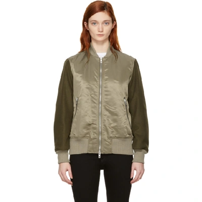 Shop Rag & Bone Rag And Bone Green Elle Bomber Jacket In 315 Armygre