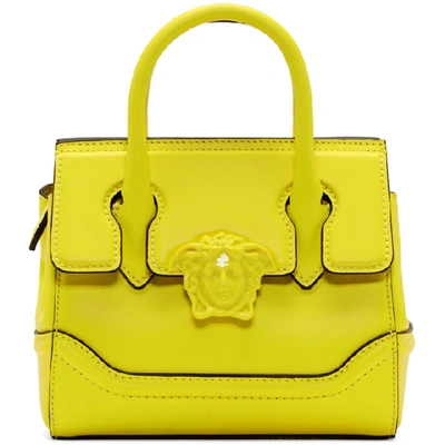 Shop Versace Yellow Mini Empire Bag