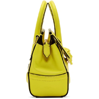Shop Versace Yellow Mini Empire Bag