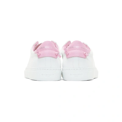 Shop Givenchy White And Pink Urban Knots Sneakers In 149 Pink