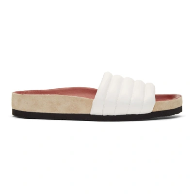 Shop Isabel Marant Off-white Hellea Sporty Sandals