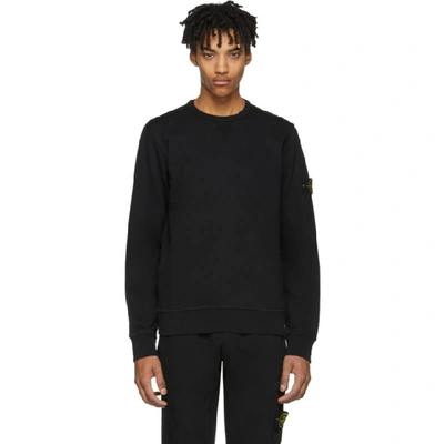 Stone Island Logo patch Cotton jersey Sweatshirt In Black ModeSens