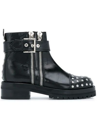 Shop Alexander Mcqueen Mod Boots - Black