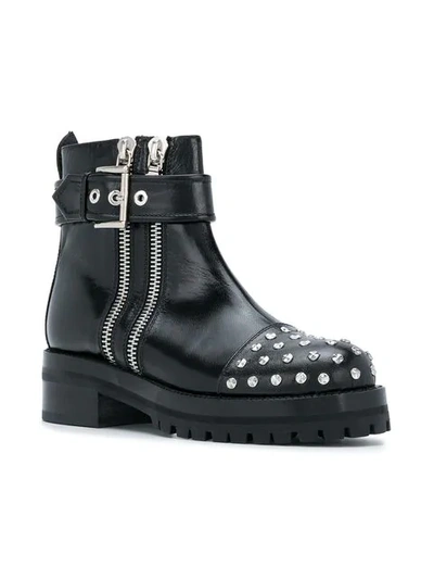 Shop Alexander Mcqueen Mod Boots - Black