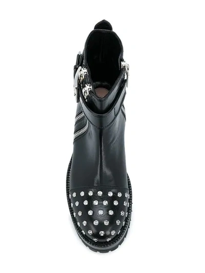 Shop Alexander Mcqueen Mod Boots - Black