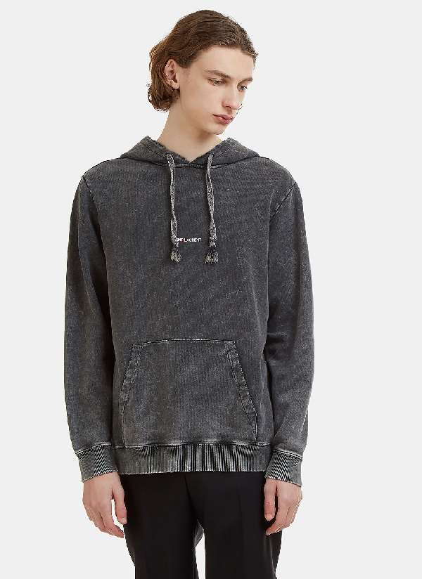 saint laurent washed hoodie