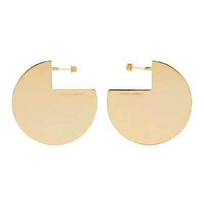 Shop Isabel Marant Gold 90 Degree Earrings In Dore 12do