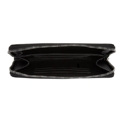 Black Saffiano Zip Wallet