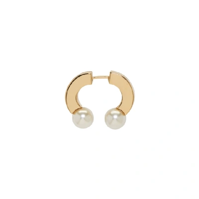 Shop Chloé Gold & Pearl Single Darcey Earring