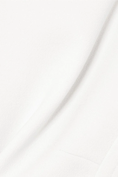 Shop Michael Kors Stretch-wool Crepe Dress In Ivory
