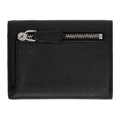 Shop Givenchy Black Pandora Trifold Wallet In 001 Black