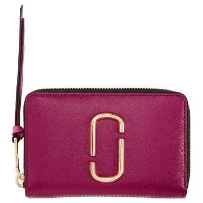 Shop Marc Jacobs Pink Small Snapshot Wallet