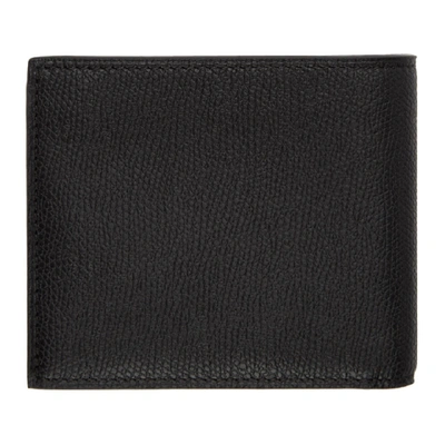Shop Valextra Black 6cc Bifold Wallet In N Nero