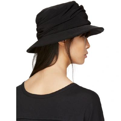 Shop Y's Black Drape Cloche Hat
