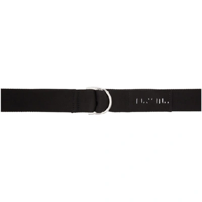 Shop Ben Taverniti Unravel Project Black Nylon D-ring Belt